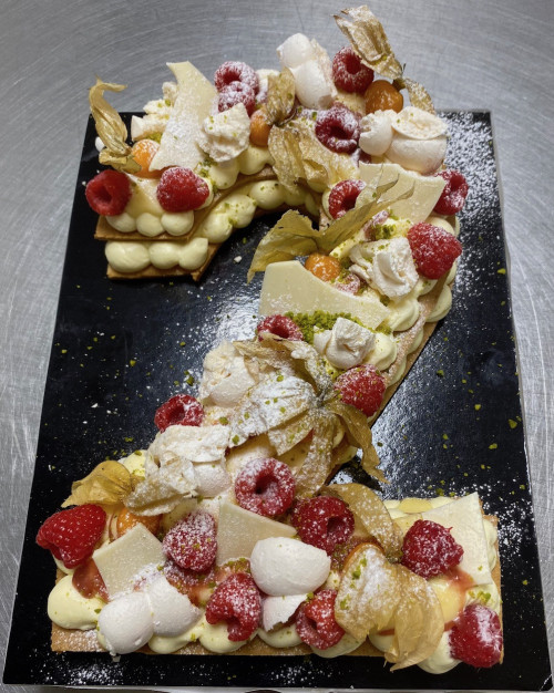 Number cake Citron Framboise