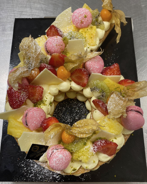 Number cake aux fruits