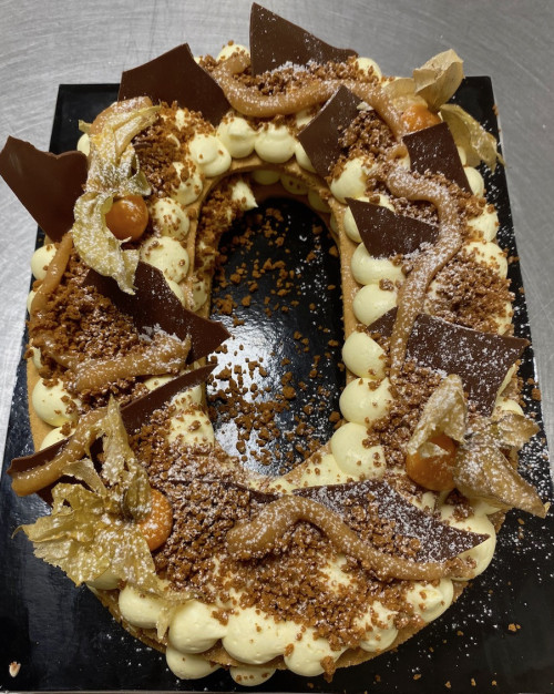 Number cake Spéculoos